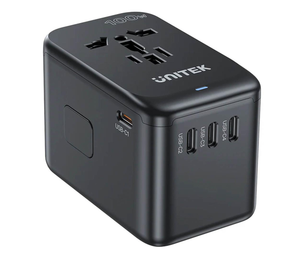UNITEK Ładowarka podróżna EU/US/UK/AUS PD 100W P1123ABK01 - 1272534 - zdjęcie 3